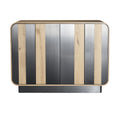 **Moderne Dressoir met Houten en Metaal Finishes**